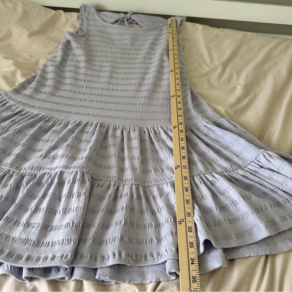Anthropologie Lavender Open-Back Tiered Mini Dress Size M - Picture 10 of 13